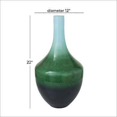 Stella & Eve Green Glass Vase Floor Decor