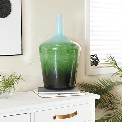 Stella & Eve Green Glass Decorative Vase Floor Decor
