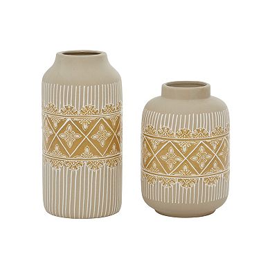 Stella & Eve Medallion Vase Table Decor 2-piece Set