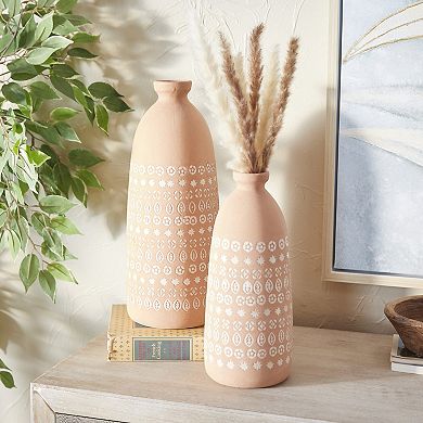 Stella & Eve Detailed Vase Floor Decor 2-piece Set