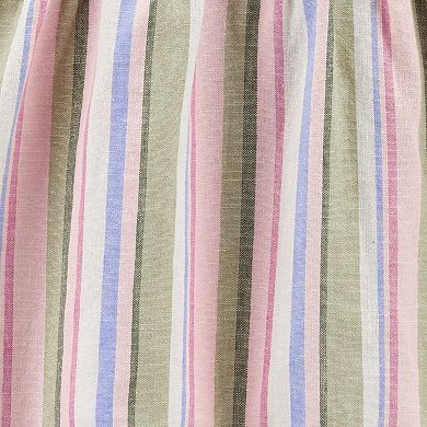Toddler Girl Carter's Striped Linen-Blend Top