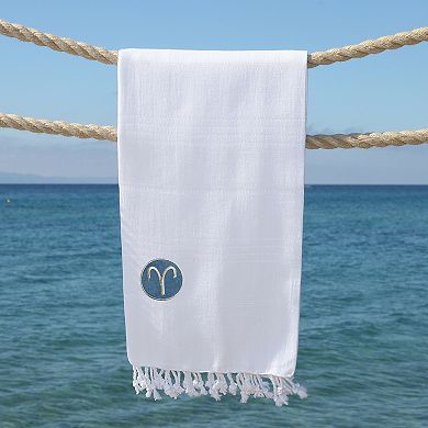 Linum Home Textiles Turkish Cotton Summer Fun Horoscope Pestemal Beach Towel