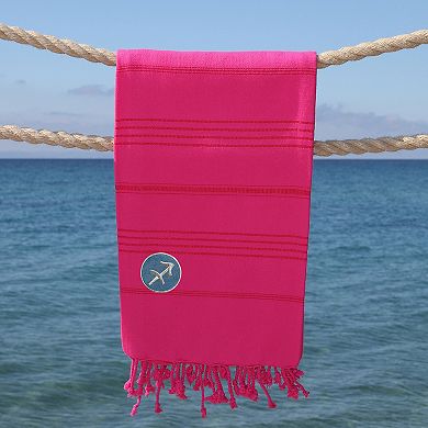 Linum Home Textiles Turkish Cotton Summer Fun Horoscope Sagittarius Pestemal Beach Towel