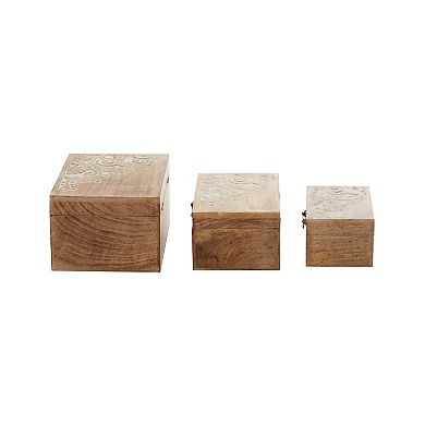 Stella & Eve Storage Decorative Box Table Decor 3-piece Set