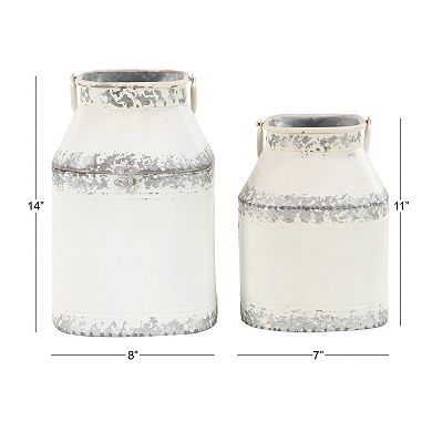 Stella & Eve Cottage Decorative Jar Table Decor 2-piece Set