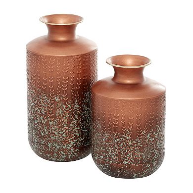 Stella & Eve Bronzed Iron Vase 2-Piece Set