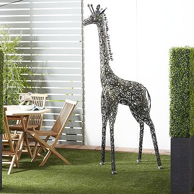 Stella & Eve Giraffe Garden Sculpture Floor Decor