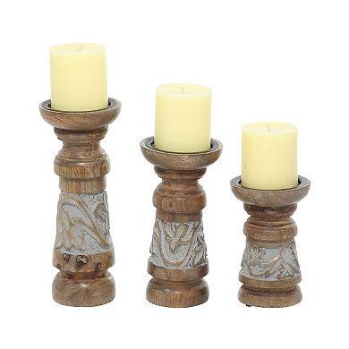Stella & Eve Country Candle Holder 3-piece Set