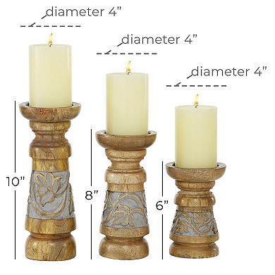 Stella & Eve Country Candle Holder 3-piece Set