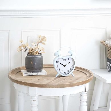 Stella & Eve Heart Vintage-Inspired Clock Table Decor