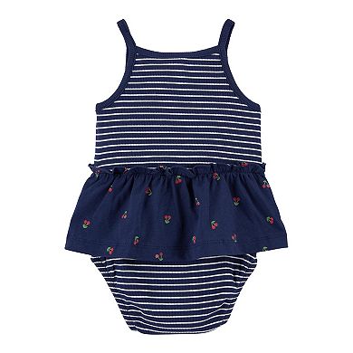 Baby Girl Carter's Striped Cherry Sunsuit