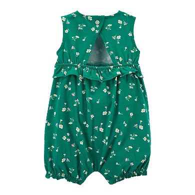 Baby Girl Carter's Floral Cotton Romper