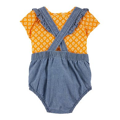 Baby Girl Carter's 2-Piece Tee & Chambray Bubble Suit