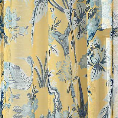 Lush Decor Dolores Sheer Window Curtain Set