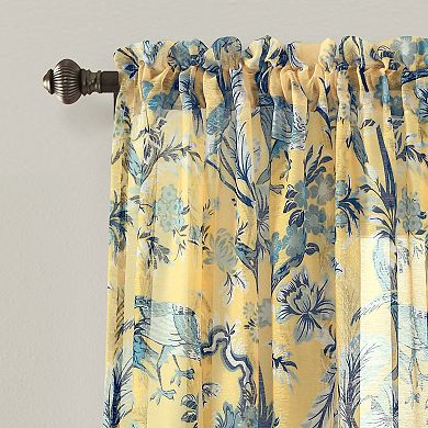 Lush Decor Dolores Sheer Window Curtain Set