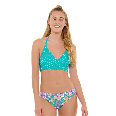 Juniors' Ninety-Nine° Reversible Halter Bikini Top