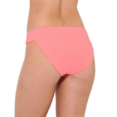 Juniors' Ninety-Nine Degrees Banded Hipster Swim Bottoms