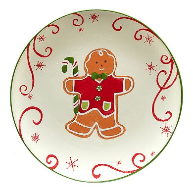 Certified International Holiday Magic Gingerbread 4-pc. Dessert Set