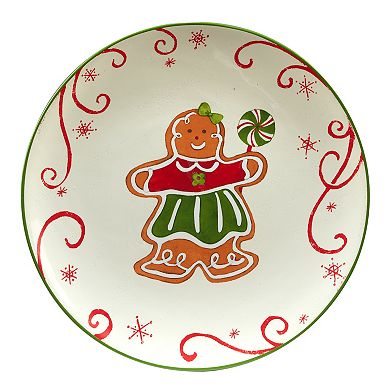 Certified International Holiday Magic Gingerbread 4-pc. Dessert Set