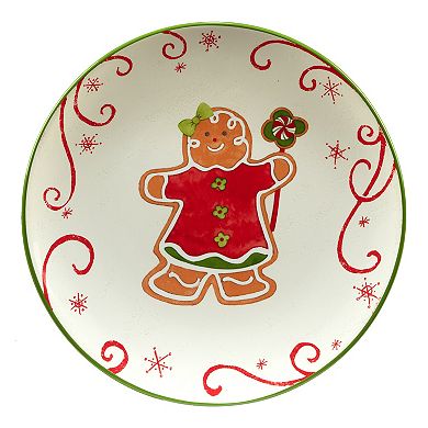 Certified International Holiday Magic Gingerbread 4-pc. Dessert Set