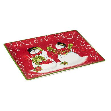 Certified International Holiday Magic Santa Serving Platter