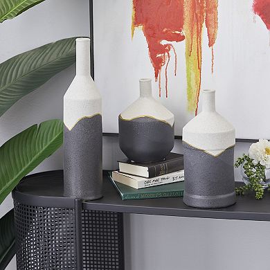 CosmoLiving by Cosmopolitan Two Tone Vase Table Decor 2-piece Set