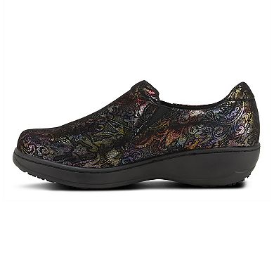 Spring Step Professional Woolin-Swirl Women's Leather Clogs