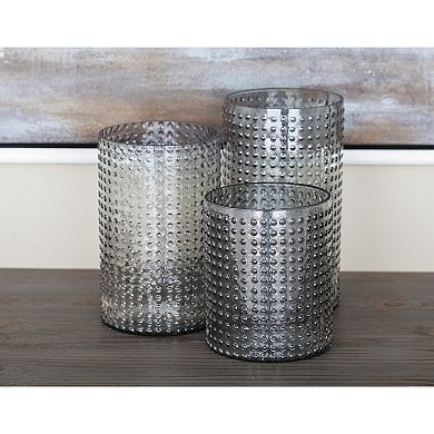 Stella & Eve Textured Candle Holder Table Decor 3-piece Set