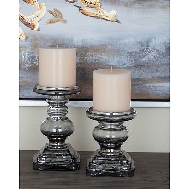 Stella & Eve Translucent Candle Holder Table Decor 2-piece Set