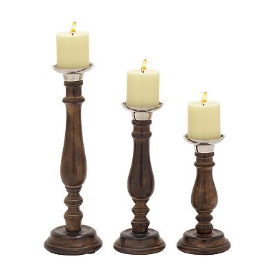 Stella & Eve Classic Candle Holder Floor Decor 3-piece Set