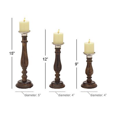 Stella & Eve Classic Candle Holder Floor Decor 3-piece Set