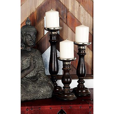 Stella & Eve Classic Candle Holder Floor Decor 3-piece Set