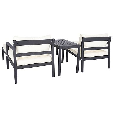 Safavieh Pratia Outdoor Chaise Lounge & End Table 3-piece Set