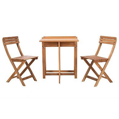 Safavieh Walten Flower Shelf Bistro Table & Chair 3-piece Set