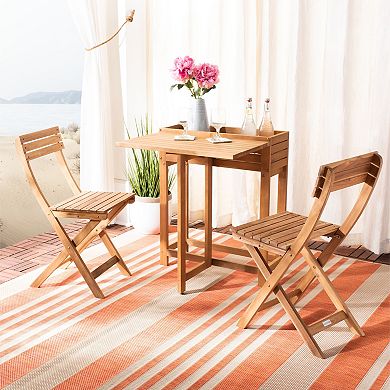 Safavieh Walten Flower Shelf Bistro Table & Chair 3-piece Set