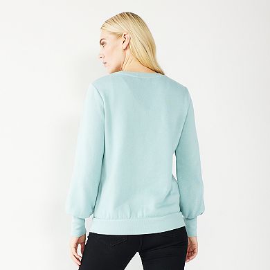 Women's Nine West Crewneck Long Sleeve Top