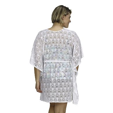 Plus Size A Shore Fit Crochet Swim Cover-Up Dress