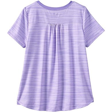 Girls 10-16 Lands' End Performance Cross-Back Tee in Plus Size