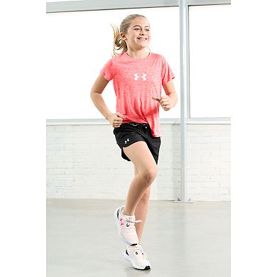 Girls 7-20 Under Armour Twist Arch Logo Tech Tee