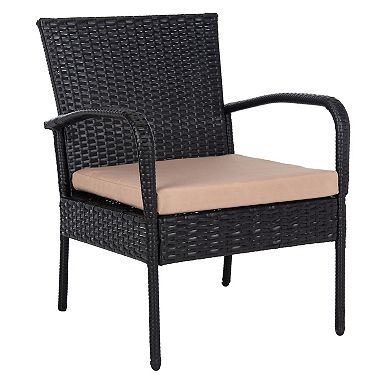 Safavieh Moore 3-Piece Outdoor Lounge Set