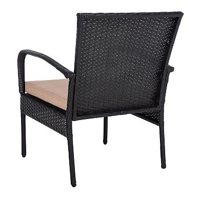 Safavieh Moore 3-Piece Outdoor Lounge Set