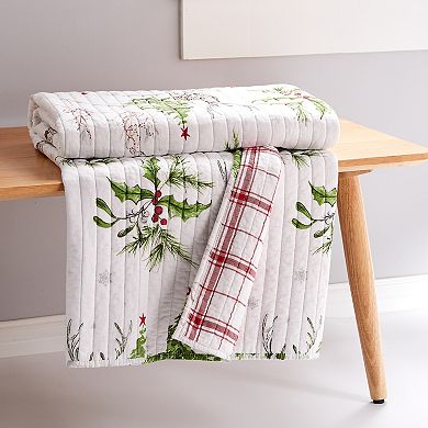 Levtex Home Villa Lugano Sleigh Bells Quilted Throw Blanket