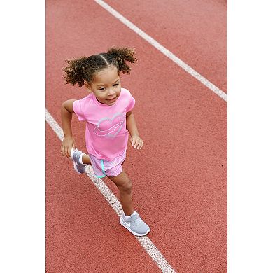 Toddler Girl Nike Dri-FIT Heart Tee & Shorts Set