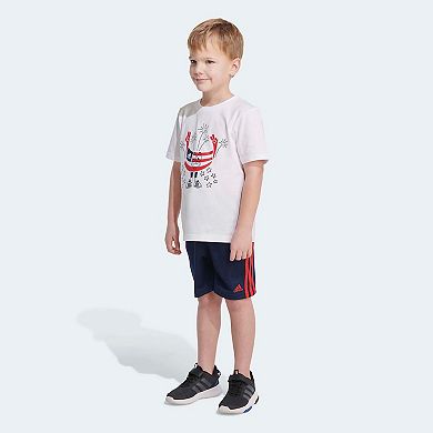 Boys adidas Happy Flag Graphic Tee & Shorts Set