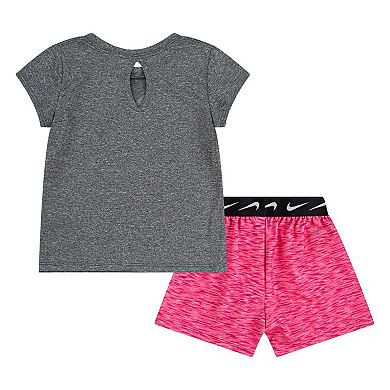 Toddler Girl Nike Graphic Tee & Shorts Set