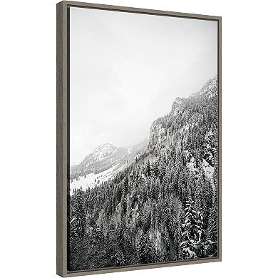 Amanti Art Suganth (Mountain) Framed Canvas Print