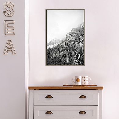 Amanti Art Suganth (Mountain) Framed Canvas Print