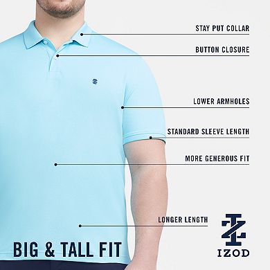 Big & Tall IZOD Advantage Classic-Fit Performance Polo