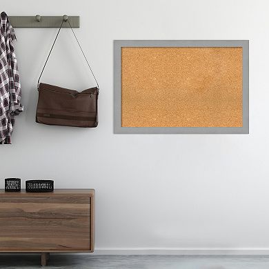 Amanti Art Brushed Framed Cork Board Wall Decor