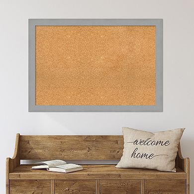 Amanti Art Brushed Framed Cork Board Wall Decor